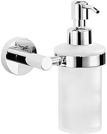 tesa EXXCELLENT Seifenspender-Set, Milchglas und