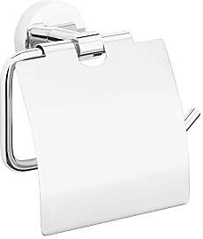 tesa EXXCELLENT Toilettenpapierhalter mit Deckel,