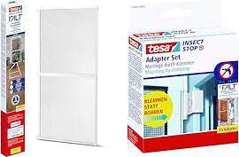 tesa Insect Stop FALT Tür - Faltbarer Alu-Rahmen