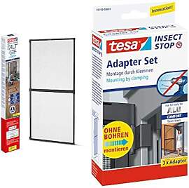 tesa Insect Stop FALT Tür - Faltbarer Alu-Rahmen