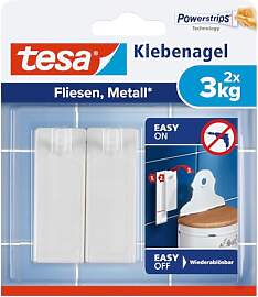 tesa Klebenagel Fliesen&Metall, 2er Set -