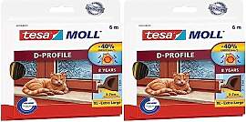 tesa moll D-Profil Gummi Fenster und Türdichtung