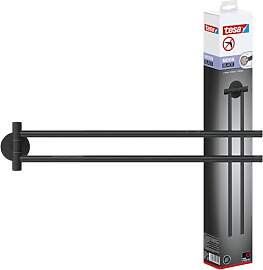 tesa Moon Black Handtuchhalter 2-armig, matt