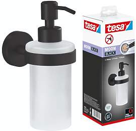 tesa Moon Black Seifenspender, matt schwarz,