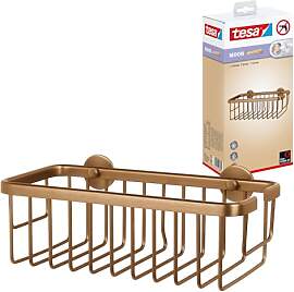 tesa MOON BRONZE selbstklebende Duschablage in
