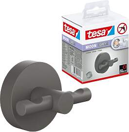 tesa MOON GREY Bademantelhaken, matt grau - für