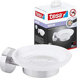 tesa Moon Seifenschale mit Wandhalterung,