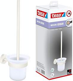 tesa Moon White WC-Garnitur, Set mit Halter &