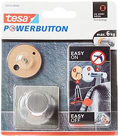 tesa Powerbutton Haken Classic aus verchromtem