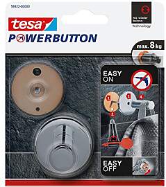 tesa Powerbutton Haken Universal LARGE aus