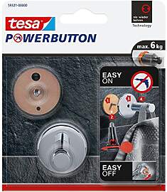 tesa Powerbutton Haken Universal MEDIUM aus