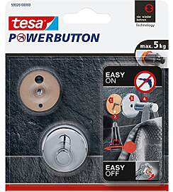 tesa Powerbutton Haken Universal SMALL aus