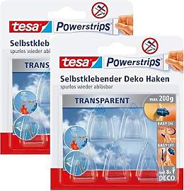 tesa Powerstrips DECO Haken SMALL - 5 Klebehaken