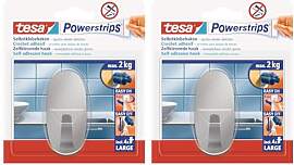 tesa Powerstrips Haken LARGE aus Metall -