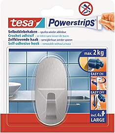 tesa Powerstrips Haken LARGE aus Metall -