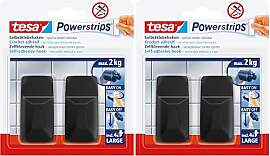 tesa Powerstrips Klebehaken Large Eckig - 2 x