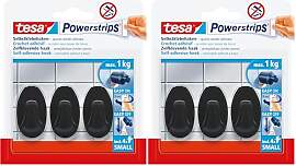 tesa Powerstrips Klebehaken Small Oval - 3 x