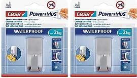 tesa Powerstrips Waterproof Haken Zoom Metall -