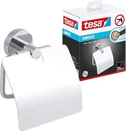 tesa SMOOZ Toilettenpapierhalter mit Deckel,