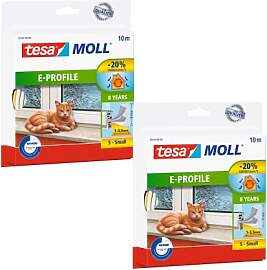 tesa tesamoll E-Profil Gummidichtung im 2er Pack - 