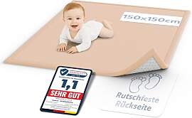 teskon Seidenweiche Krabbelmatte Baby 150x150x3cm