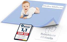 teskon Seidenweiche Krabbelmatte Baby 150x150x3cm