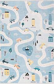 TESSO LIVING Spielteppich Weltkarte mit Tieren -