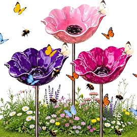 TETGSET Blumen Gartenstecker VogelträNke, 2026