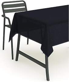 texpot Tischdecke 130 x 160 cm schwarz Gartendecke 