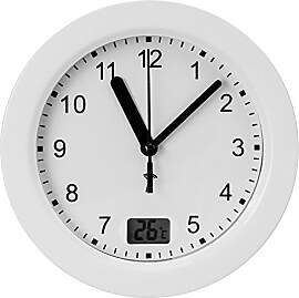 TFA Dostmann Analoge Badezimmer Uhr Funk, 60.3501, 