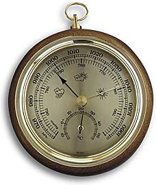 TFA Dostmann Analoges Barometer Thermometer,