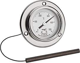 TFA Dostmann Analoges Edelstahl Pizzathermometer,