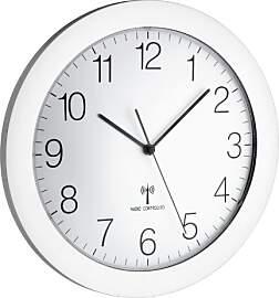 TFA Dostmann Design Funk Wanduhr, Funkuhr, groß,