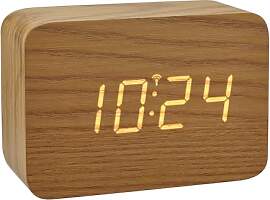TFA Dostmann Design Funk-Wecker in Holz-Optik