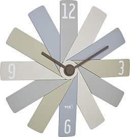 TFA Dostmann Designer-Wanduhr analog Clock in The