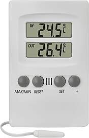 TFA Dostmann Digitales Innen-Außen-Thermometer,