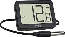 TFA Dostmann Digitales Innen-Außen-Thermometer,
