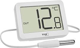 TFA Dostmann Digitales Innen-Außen-Thermometer,