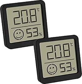 TFA Dostmann digitales Thermo-Hygrometer, 2er Set, 