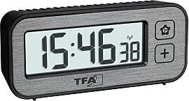 TFA Dostmann Funk Wecker digital mit Temperatur