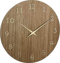 TFA Dostmann Holz-Wanduhr analog, 60.3072.23,