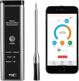 TFA Dostmann Kabelloses Fleischthermometer SMART