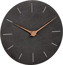 TFA Dostmann Moderne Wanduhr Schiefer, 60.3068.10, 