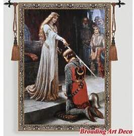 The Accolade Mittelalterlicher Kunst-Wandteppich,