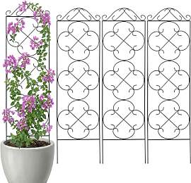Thealyn Rankhilfe Metall 4er Set, 123 x 31 cm,