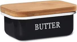 Theo&Cleo Butterdose mit Holzdeckel,