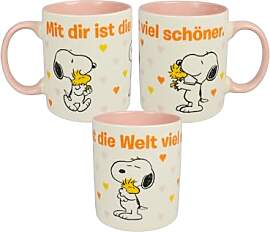 The Peanuts Snoopy Tasse - Mit dir ist die Welt