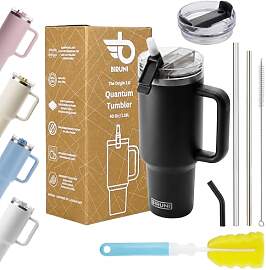 Thermobecher mit Strohhalm – Thermobecher 1,18L