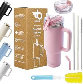Thermobecher mit Strohhalm – Thermobecher 1,18L