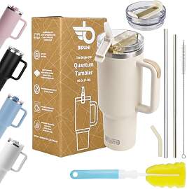 Thermobecher mit Strohhalm – Thermobecher 1,18L